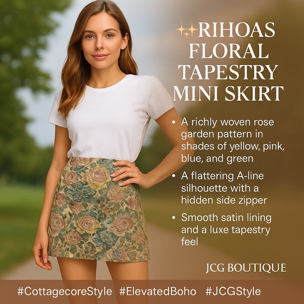 RIHOAS Multicolor Floral Skirt - Picture 6 of 6